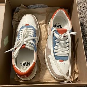 Madewell Court sneakers in Nubuck, leather & suede